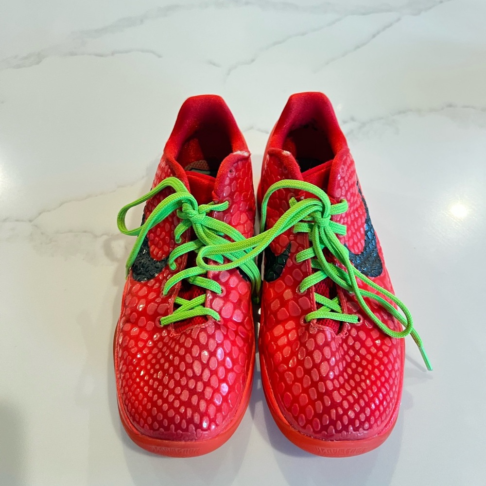 Nike Kids Red and Green Sneakers